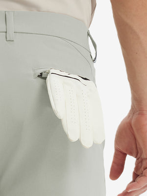 Pantalones de Golf Repelentes al Agua de Corte Clásico con Pliegue Frontal