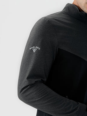 Color Block Moisture Wicking Half Zip Pullover