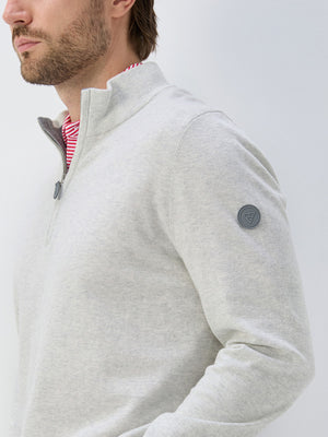 Wool Blend 1/4 Zip Sweater Pullover