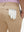 Detail view of back pocket on light khaki breathable casual slacks with 4 pockets