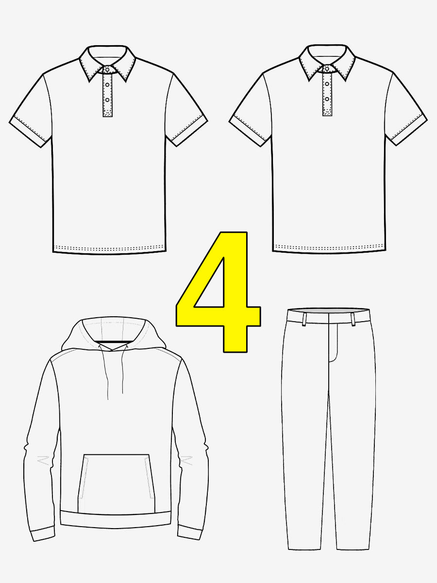 2 Polos+Hoodies+Pants for only $129