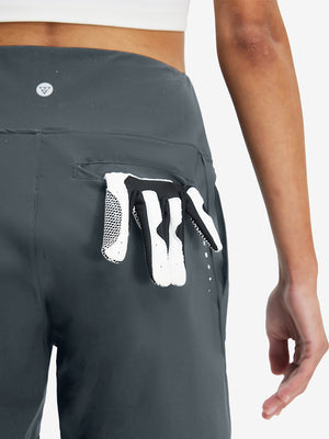 Women's High Waist 2 in 1 Quick Dry Shorts with 7 Pockets