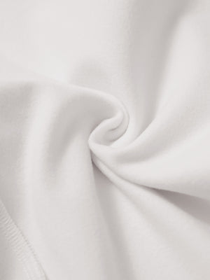 Fabric close-up of oyster grey water resistant comfy fleece golf joggers, soft fleece texture with water-resistant finish.