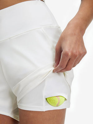 Women's High Waist 2 in 1 Quick Dry Shorts with 7 Pockets