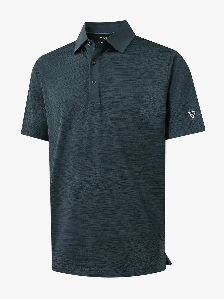 3D render showcasing the deep jungle green heathered knit