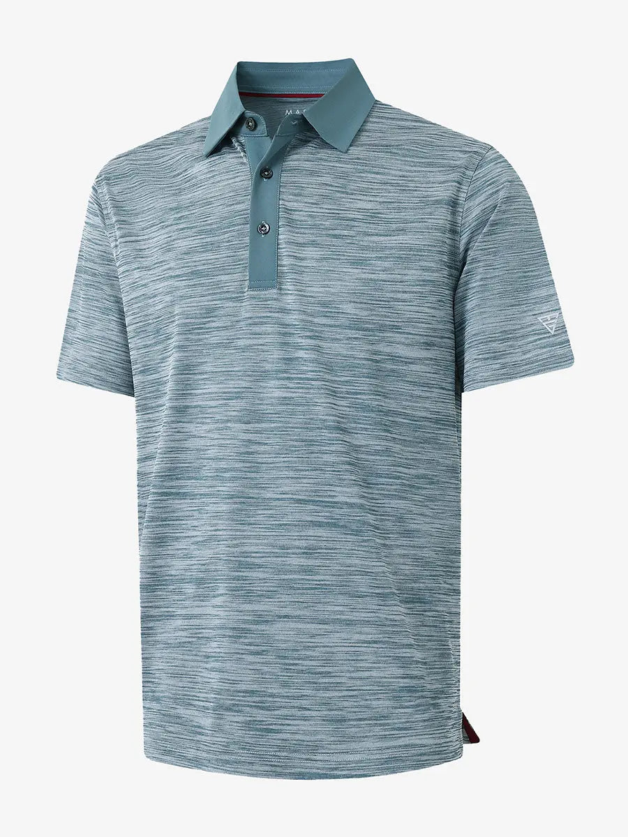 3D render showcasing the slate green heather fabric’s subtle texture