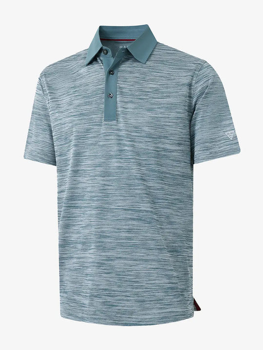 3D render showcasing the slate green heather fabric’s subtle texture