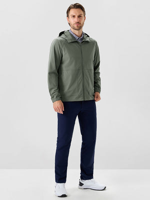 Nylon Blend Water Resistant Windbreaker Jacket