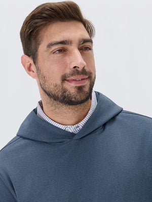 Stretch Ultra-Comfy Heather Brushed Rib Knit Hoodie