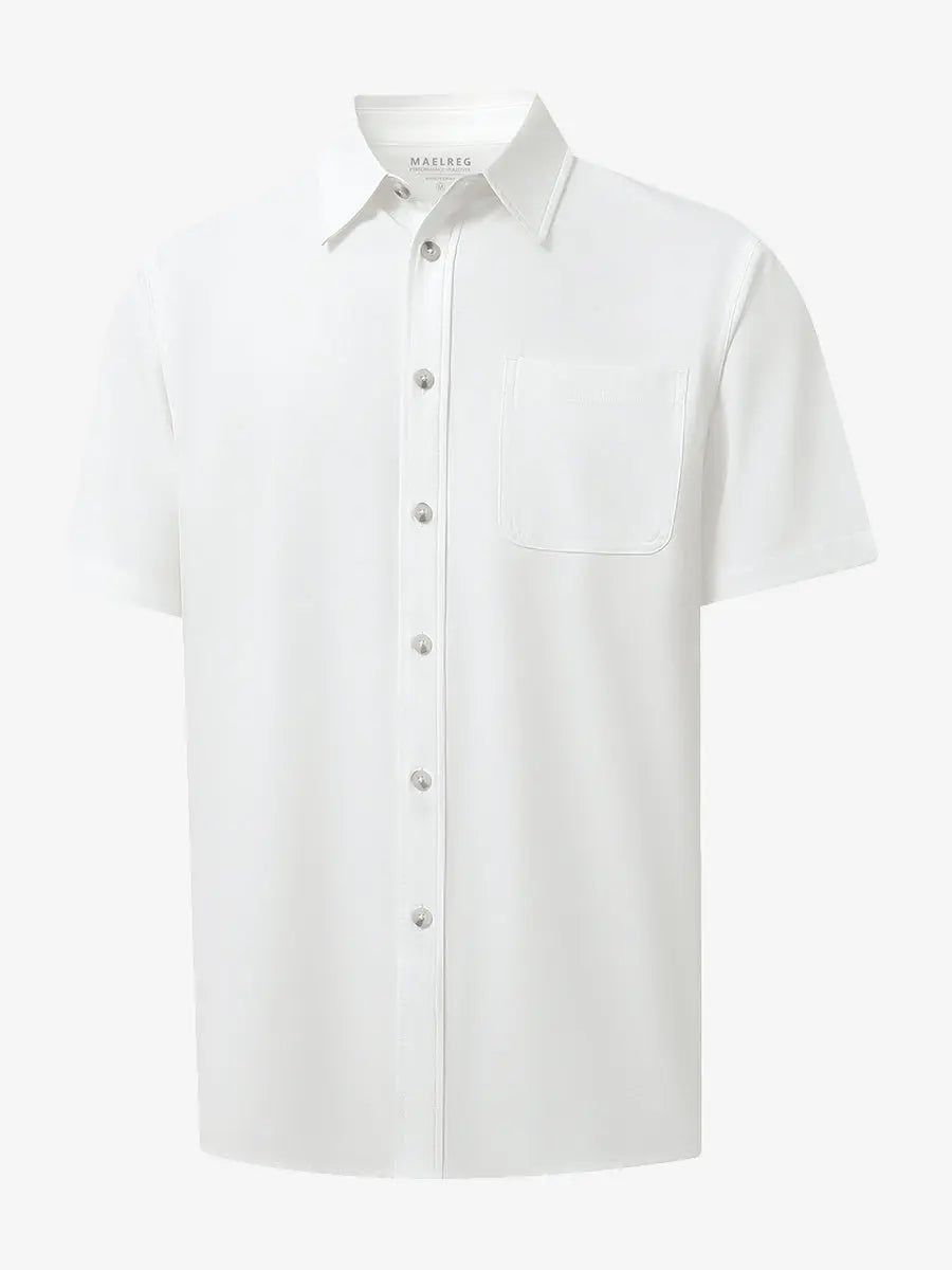 3D render highlighting the BEIGE polo’s smooth fabric texture.