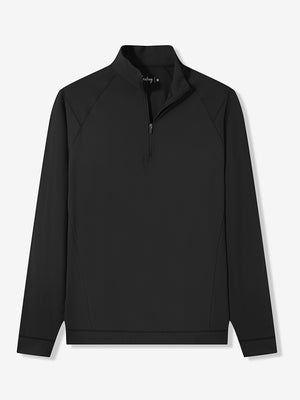 4 Way Stretch Nylon Brushed Quarter Zip Sweatshirts