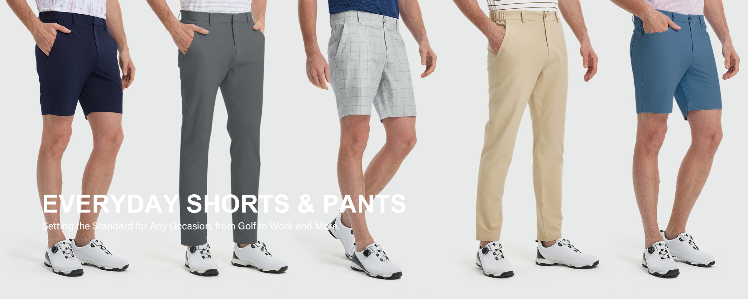 Men’s Bottoms Collection – golf shorts and pants by MAELREG