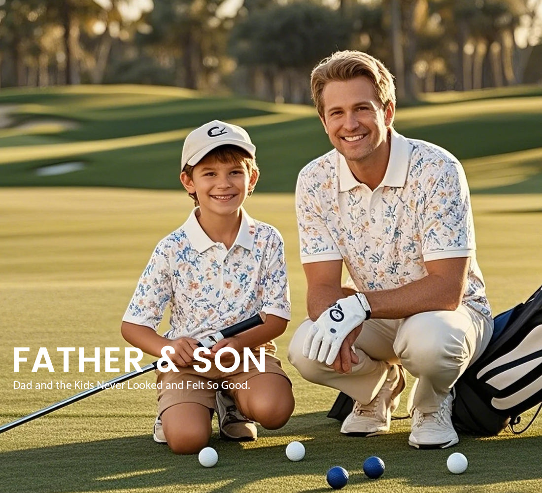 Father & Son styles – MAELREG matching golfwear for family play